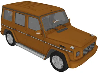 Mercedes-Benz G500 W463 (2008) 3D Model preview