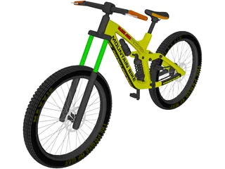 Mountain Bike Downhill 3D Model preview