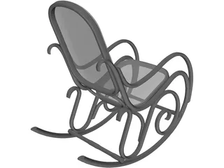 Rocking Chair 3D Model preview