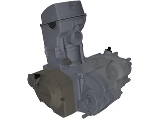 Honda CRF250R Engine 3D Model preview