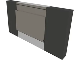 TV Unit 3D Model preview
