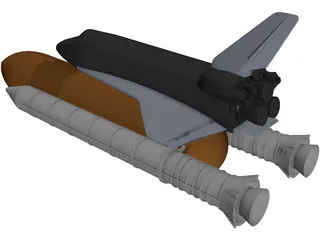 Space Shuttle 3D Model preview