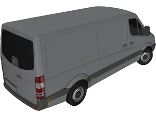 Mercedes-Benz Sprinter 3D Model preview