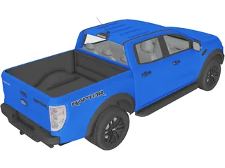 Ford Ranger Raptor (2018) 3D Model preview