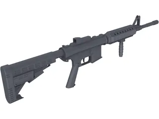 M4A1 3D Model preview