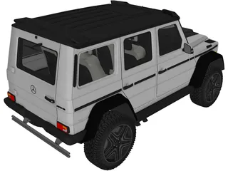 Mercedes-Benz G63 AMG 4x4 Squared 3D Model preview