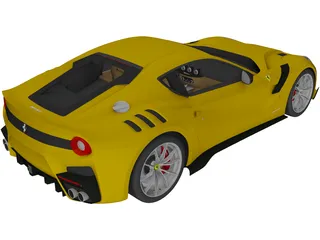 Ferrari F12TDF (2016) 3D Model preview