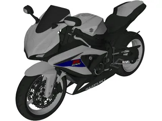 Suzuki GSX-R 750 (2008) 3D Model preview