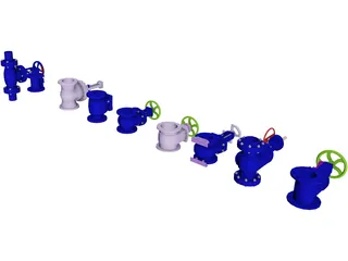 Valve Collection 3D Model preview