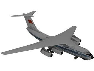 Ilyushin IL-76 Candid 3D Model preview