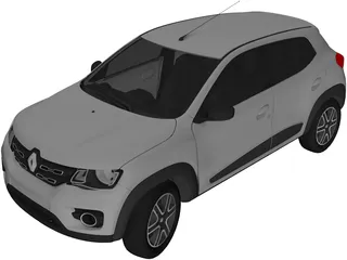 Renault Kwid (2017) 3D Model preview