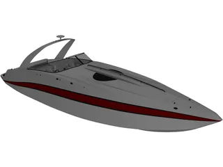 Speedboat 3D Model preview