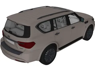 Infiniti QX80 (2018) 3D Model preview