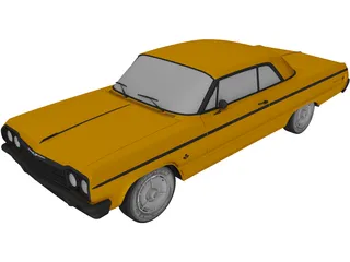 Chevrolet Impala SS 2-Doors (1964) 3D Model preview