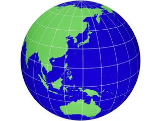 Globe 3D Model preview