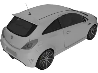 Opel Corsa OPC 3D Model preview