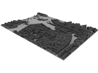 Prague City 3D Model preview