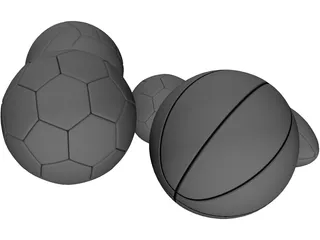 Balls Collection 3D Model preview