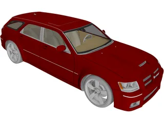Dodge Magnum SRT8 (2008) 3D Model preview