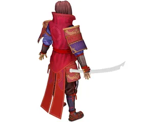 Samurai 3D Model preview