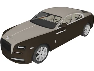 Rolls-Royce Wraith (2014) 3D Model preview