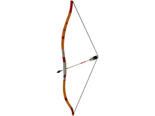Indian Bow 3D Model preview