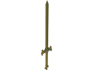 Osmanthus Sword 3D Model preview