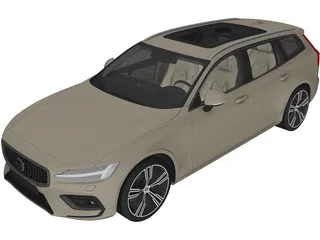 Volvo V60 (2019) 3D Model preview