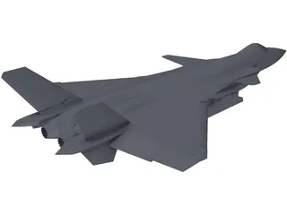 Chengdu J-20 3D Model preview