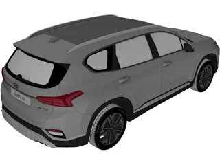 Hyundai Santa Fe (2019) 3D Model preview