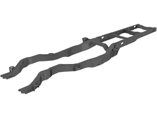 Ford F-550 Pickup Frame (2017) 3D Model preview