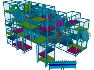 Children Playscape 3D Model preview