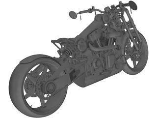 Custom Bike 3D Model preview