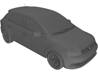 Volkswagen Gol GT (2015) 3D Model preview