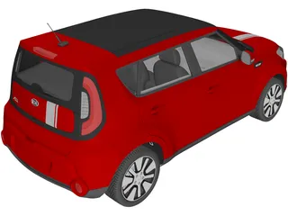 Kia Soul (2014) 3D Model preview