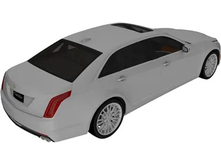 Cadillac CT6 (2016) 3D Model preview
