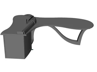 Office Table 3D Model preview