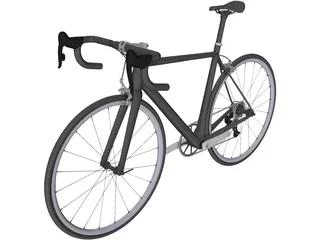 Classic Road Bike 3D Model preview