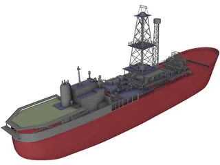 FPSO Noble Seillean 3D Model preview