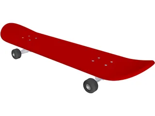 Skateboard 3D Model preview