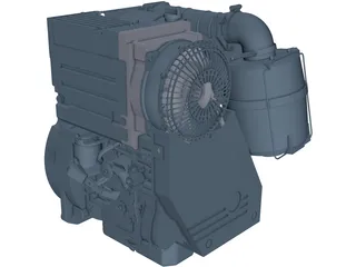 Deutz D2011 L02 Engine 3D Model preview