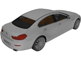 BMW 6-Series Gran Coupe (2015) 3D Model preview