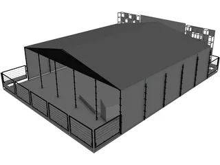 Outdoor Stand 3D Model preview