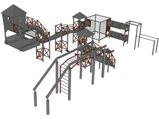Kids Area 3D Model preview