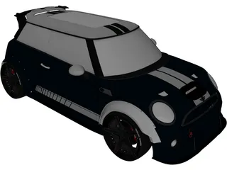 Mini Cooper R56 Widebody 3D Model preview
