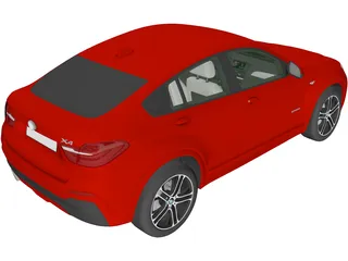 BMW X4 (2014) 3D Model preview