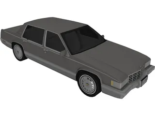 Cadillac Deville (1992) 3D Model preview
