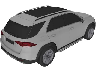 Mercedes-Benz GLE (2020) 3D Model preview