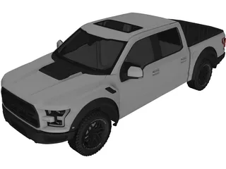 Ford F-150 Raptor (2017) 3D Model preview