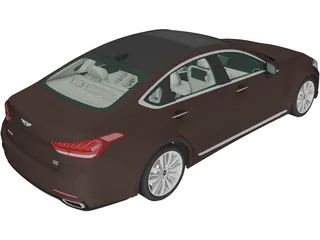 Hyundai Genesis G380 (2014) 3D Model preview